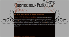 Desktop Screenshot of chesterfieldfloralco.com